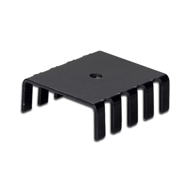 SS113 1" x 1.2" x0.4" Aluminum Black Heat Sink